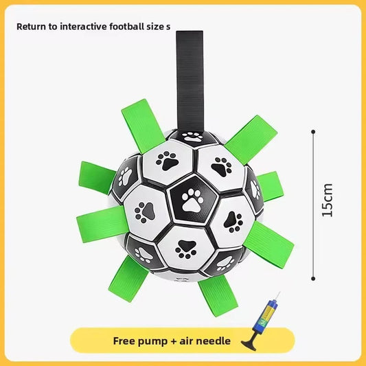 Interactive Dog Football Toy Soccer Ball Inflated Training Toy for Dogs Outdoor Border Collie Balls For Large Dogs Pet Supplies