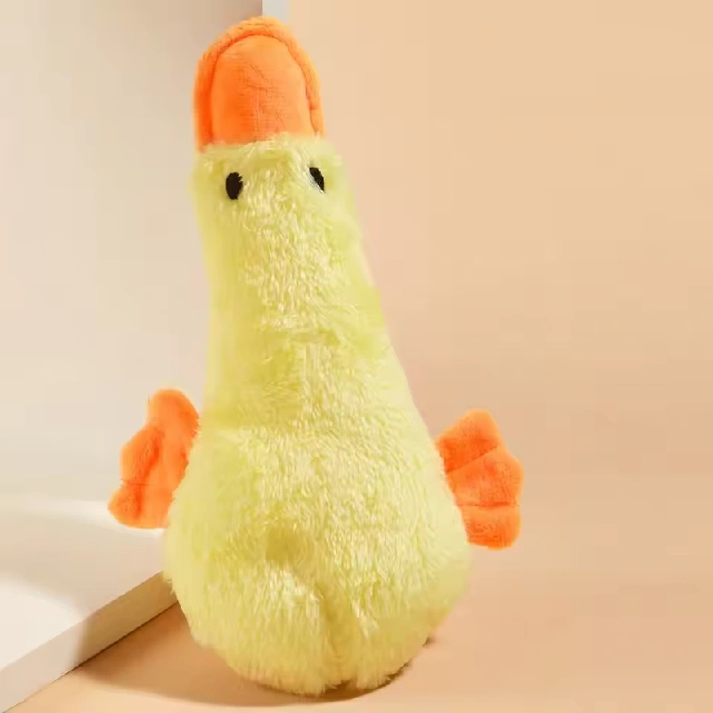 Small Yellow Duck Style Pet Dog Toy Plush Toy Dog Supplies Suitable For All Small Dog Pets Fun Durable Chewing Teeth