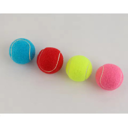 6.5cm Dog Toy Ball High-elastic Bite-resistant Tennis Dog Walking Toy Training Tennis Bite Molar Ball