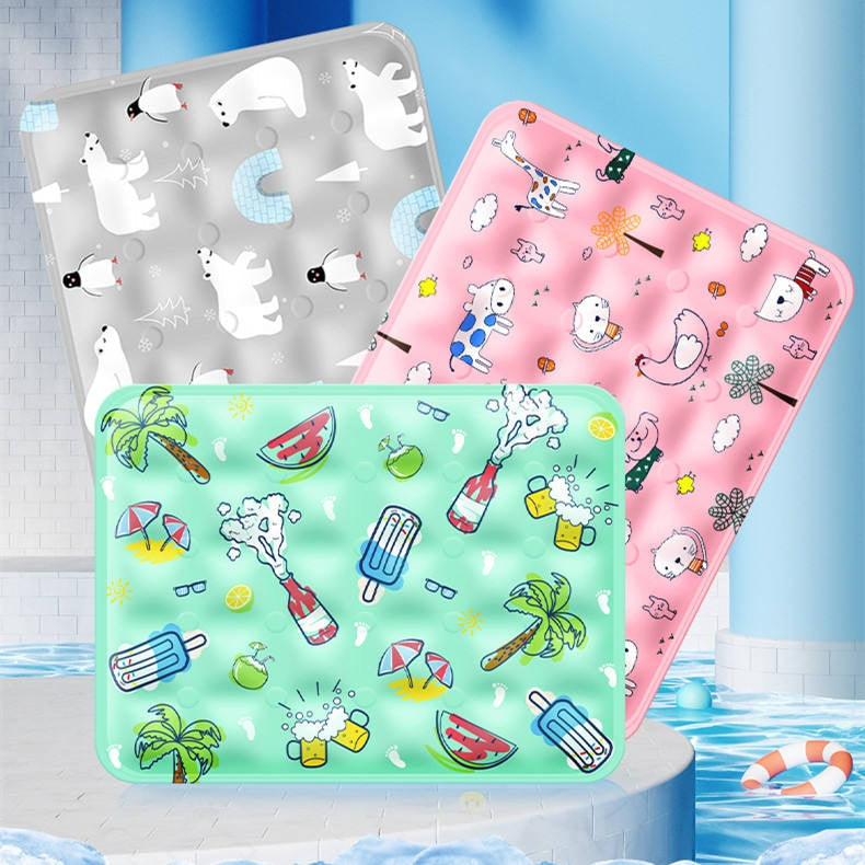 Washable Non-Slip Cooling Pet Mat for Summer