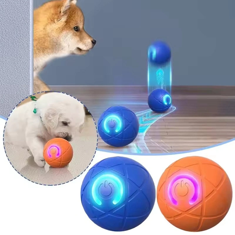 Dog Toy Ball Interactive Rolling Ball Auto Moving Dog Toy Two Modes Rechargeable Automatic Ball Pet Toy Supplies