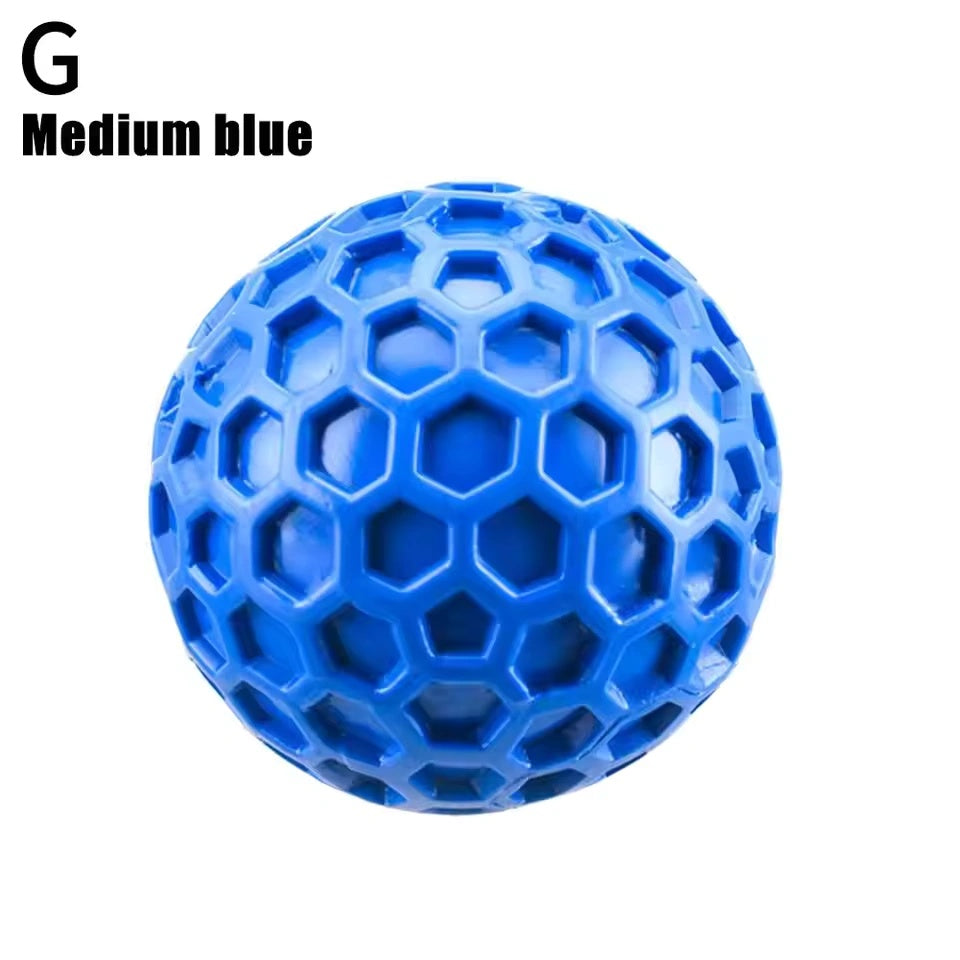 Squeaky Dog Ball Interactive Chew Toy for Aggressive Chewers Large Breeds Anxiety Relief Teeth Cleaning Outdoor Waterproof Toy
