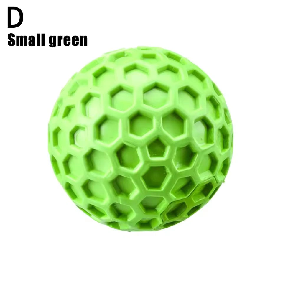 Squeaky Dog Ball Interactive Chew Toy for Aggressive Chewers Large Breeds Anxiety Relief Teeth Cleaning Outdoor Waterproof Toy