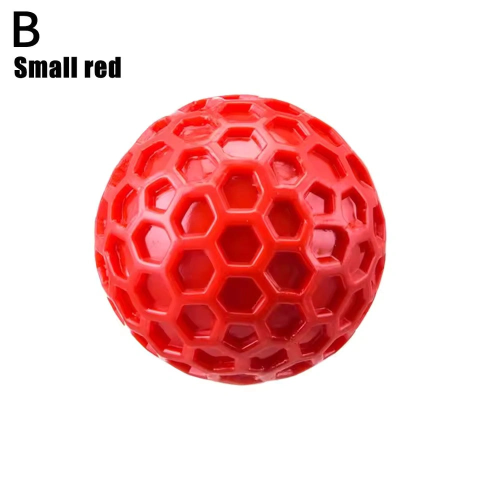 Squeaky Dog Ball Interactive Chew Toy for Aggressive Chewers Large Breeds Anxiety Relief Teeth Cleaning Outdoor Waterproof Toy