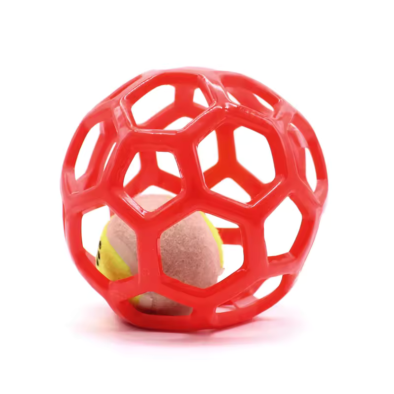 Wholesale Interactive Elastic TPR Plastic Dog Ball Bite Resistant Christmas Ball Design for Pet Movement & Playing Toys
