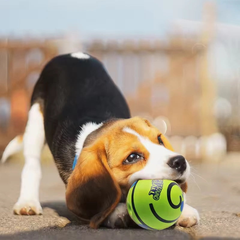 Super Sale Dog Toy Wobble Wag Giggle Ball Interactive Dog Attention Toy Fun Giggle Sounds When Rolled or Shaken Pets Know Best