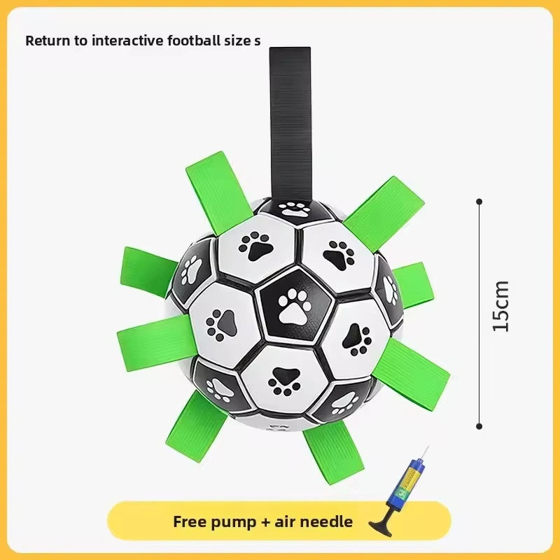 Interactive Dog Football Toy Soccer Ball Inflated Training Toy for Dogs Outdoor Border Collie Balls For Large Dogs Pet Supplies