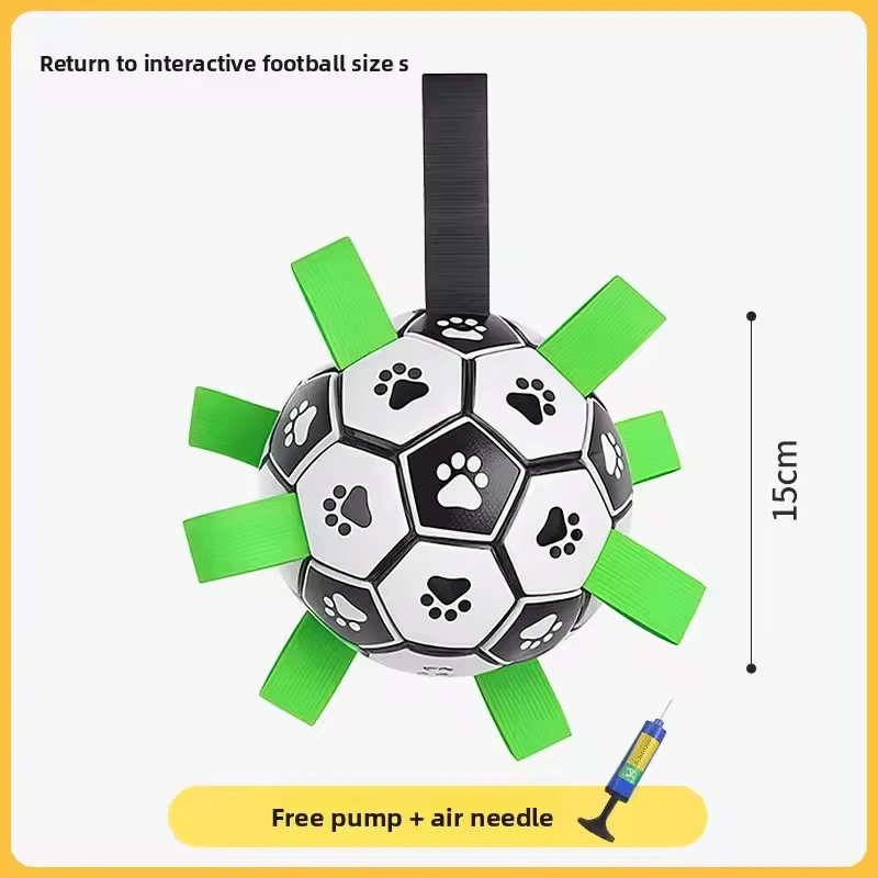 Interactive Dog Football Toy Soccer Ball Inflated Training Toy for Dogs Outdoor Border Collie Balls For Large Dogs Pet Supplies