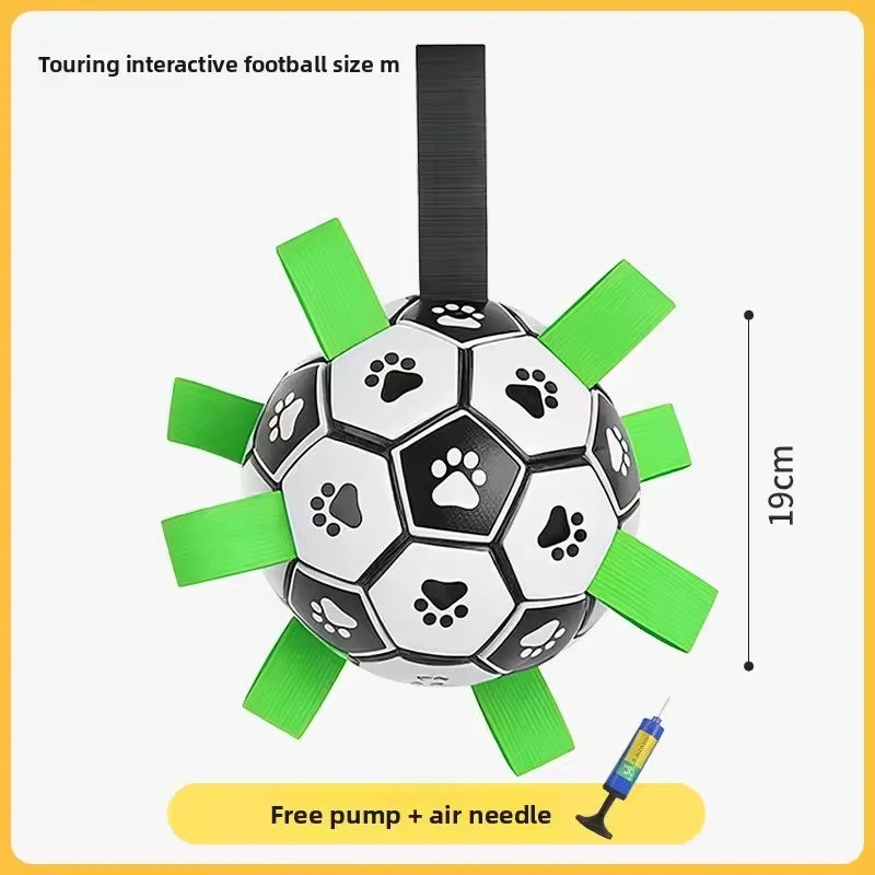 Interactive Dog Football Toy Soccer Ball Inflated Training Toy for Dogs Outdoor Border Collie Balls For Large Dogs Pet Supplies