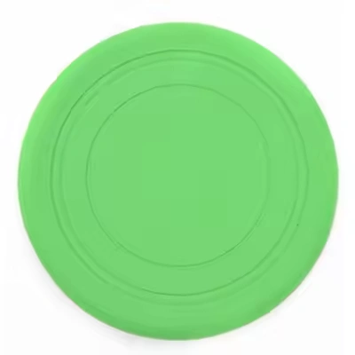 Soft Rubber Interactive Lightweight Flying Disc Dog Toy for Small Large Dogs - Floats in Water & Safe on Teeth, 7 inch.