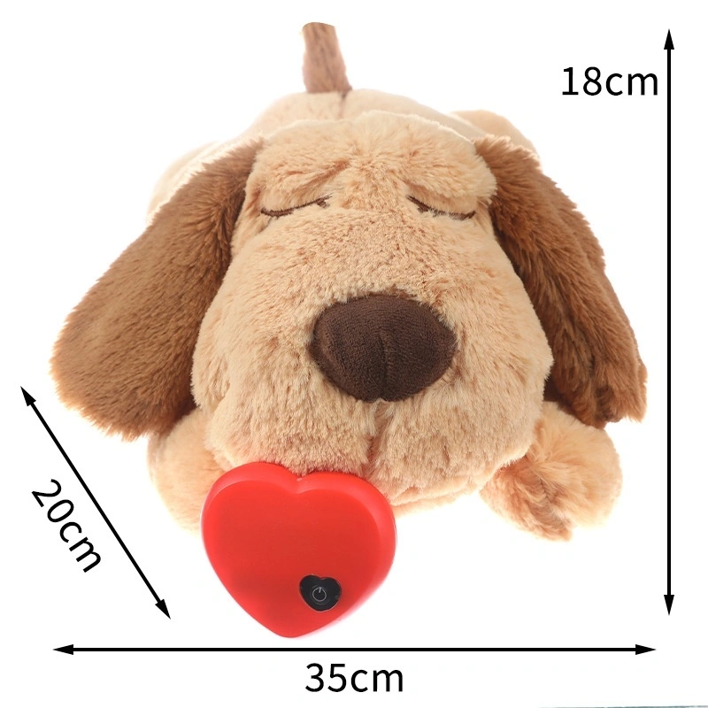 Puppy Heartbeat Stuffed Animal Toy, Dog Anxiety Toys Soothing Dog Crate Snuggle Sleep Aid Plush Comfort Toys