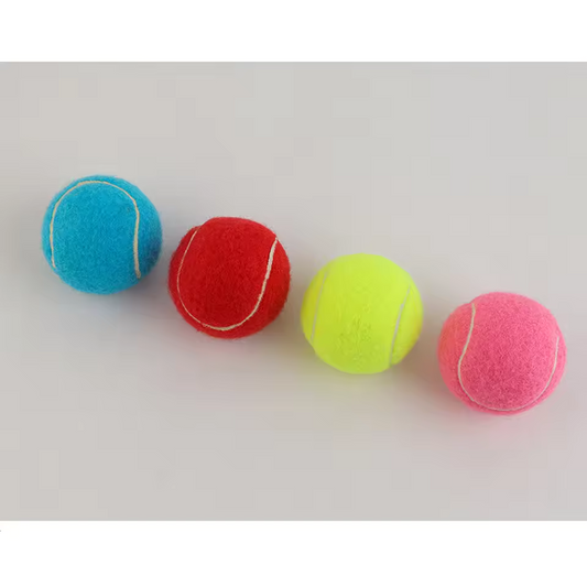 6.5cm Dog Toy Ball High-elastic Bite-resistant Tennis Dog Walking Toy Training Tennis Bite Molar Ball